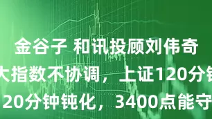 金谷子 和讯投顾刘伟奇：A股三大指数不协调，上证120分钟钝化，3400点能守住吗？