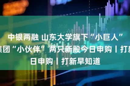 中银两融 山东大学旗下“小巨人”、雅培集团“小伙伴” 两只新股今日申购丨打新早知道