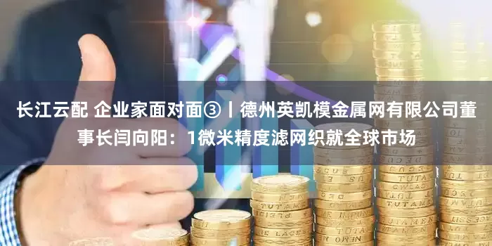 长江云配 企业家面对面③丨德州英凯模金属网有限公司董事长闫向阳：1微米精度滤网织就全球市场