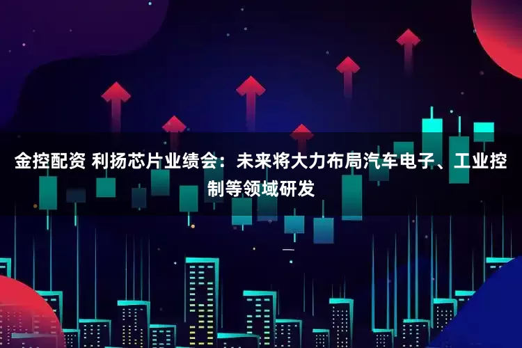 金控配资 利扬芯片业绩会：未来将大力布局汽车电子、工业控制等领域研发